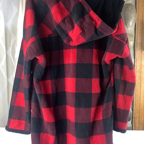 Boston Trader Plaid Flannel Jacket, Fleece Lined - Picture 5 of 5